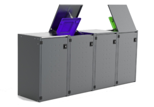 Müllbox Typ Boxxi Stahl verzinkt Anthrazit RAL-...